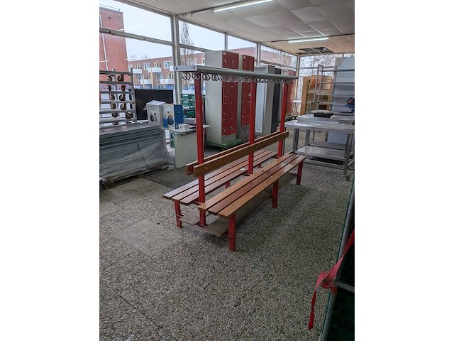 2-zijdige zitbank met kledinghaakjes - afbeelding 3 van  7