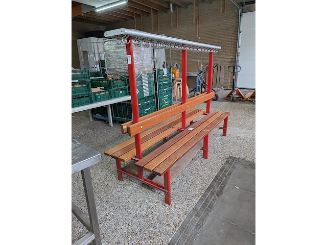 2-zijdige zitbank met kledinghaakjes - afbeelding 4 van  7