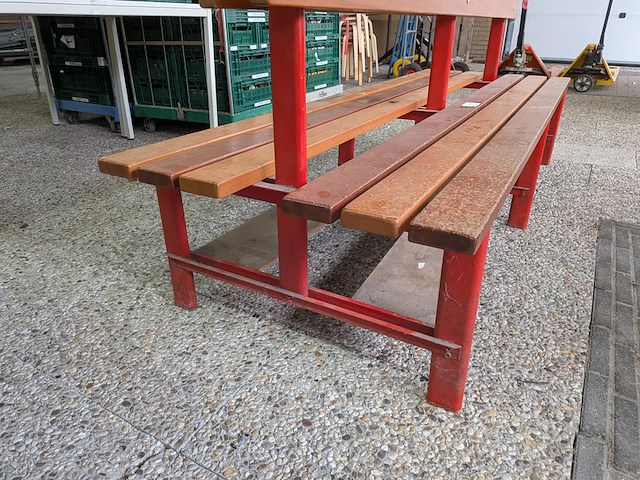 2-zijdige zitbank met kledinghaakjes - afbeelding 5 van  7