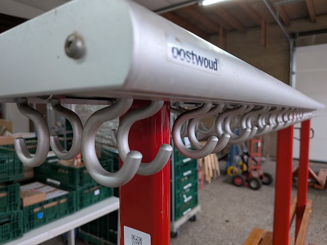 2-zijdige zitbank met kledinghaakjes - afbeelding 6 van  7