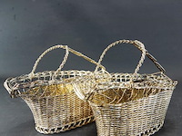 2 zilverdraad bestekmanden - afbeelding 1 van  5