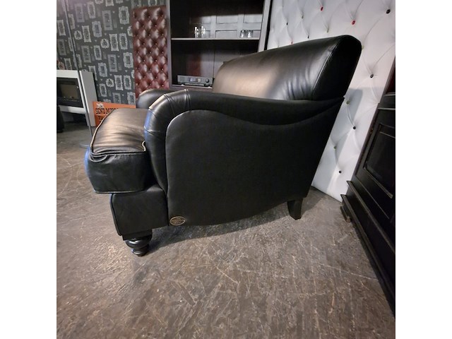 2-zits bank chesterfield, bolton, zwart - afbeelding 5 van  5