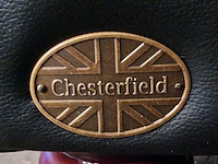 2-zits bank chesterfield, brighton, zwart - afbeelding 3 van  5