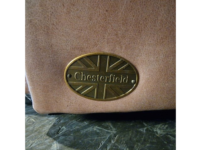 2-zits bank chesterfield, haeck, zalm - afbeelding 5 van  6