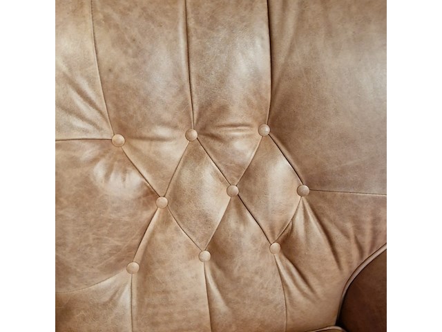 2-zits bank chesterfield, haeck, zalm - afbeelding 6 van  6
