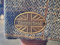 2-zits bank chesterfield, harris tweed, grijs - afbeelding 3 van  5