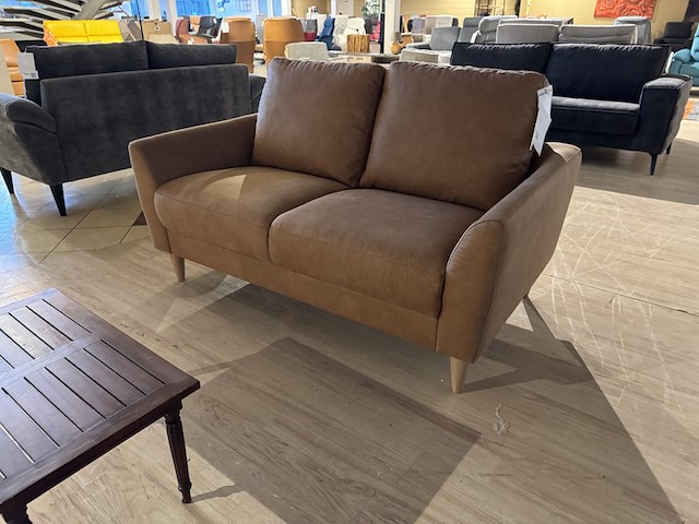 2-zits bank, cognac - afbeelding 1 van  4