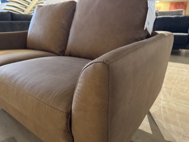 2-zits bank, cognac - afbeelding 4 van  4