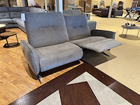 2-zits bank, grijs stof, elektrisch verstelbaar - afbeelding 1 van  5