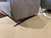 2-zits bank, grijs stof, elektrisch verstelbaar - afbeelding 5 van  5