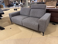 2-zits bank, grijs stof, elektrisch verstelbaar - afbeelding 3 van  5