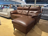 2-zits bank met chair long, espresso bruin - afbeelding 3 van  6