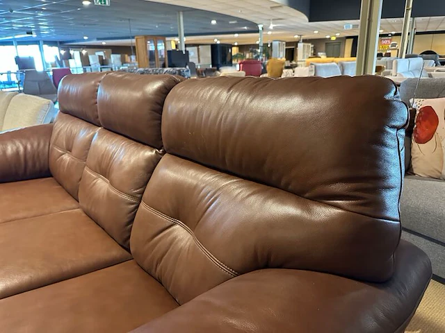 2-zits bank met chair long, espresso bruin - afbeelding 5 van  6