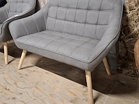 2-zits bank met stoel grijs - afbeelding 2 van  5