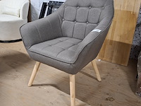 2-zits bank met stoel grijs - afbeelding 4 van  5