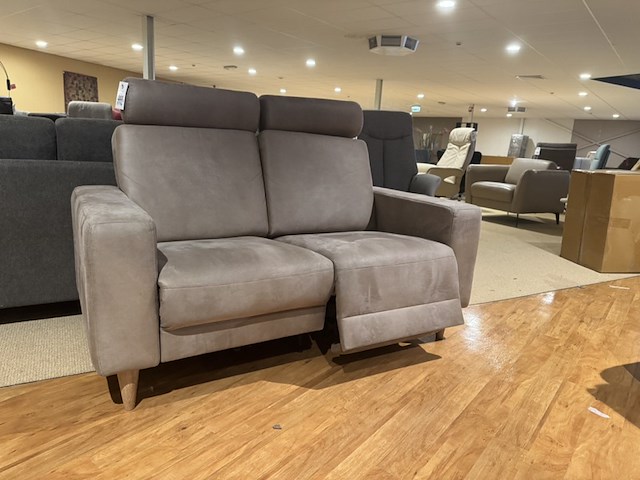 2-zits bank, stone microvezelstof, verstelbare relaxfunctie - afbeelding 2 van  5