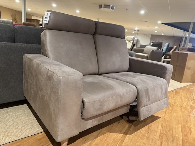 2-zits bank, stone microvezelstof, verstelbare relaxfunctie - afbeelding 3 van  5