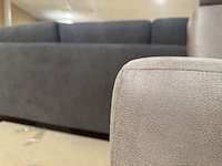 2-zits bank, stone microvezelstof, verstelbare relaxfunctie - afbeelding 5 van  5