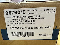 20 dozen met 7250 stuks ijslepels / ijsspatels (totaal 145.000 stuks) - afbeelding 3 van  4