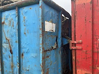 20 ft. opslagcontainer “blauw” met scheepstrossen - afbeelding 8 van  8