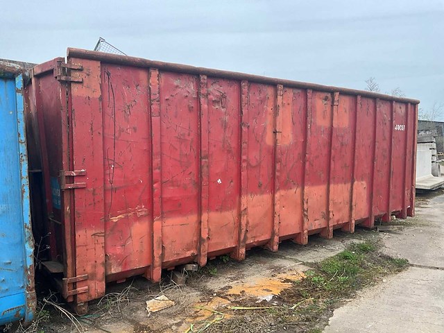 20 ft. opslagcontainer “rood” met scheepstrossen - afbeelding 3 van  7