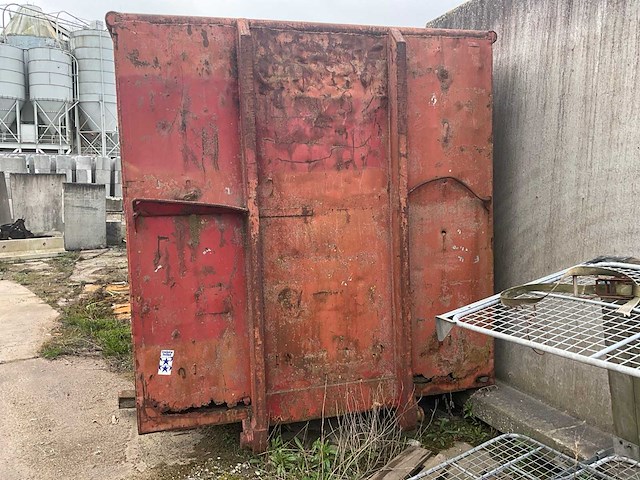 20 ft. opslagcontainer “rood” met scheepstrossen - afbeelding 4 van  7