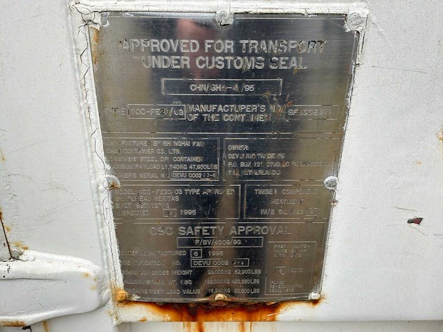 20 ft zeecontainer - afbeelding 7 van  15