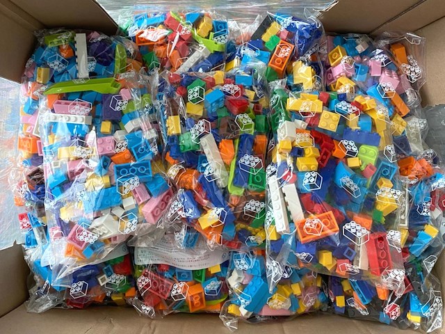 20 kg nieuwe bouwblokjes (passend op lego) - afbeelding 1 van  9