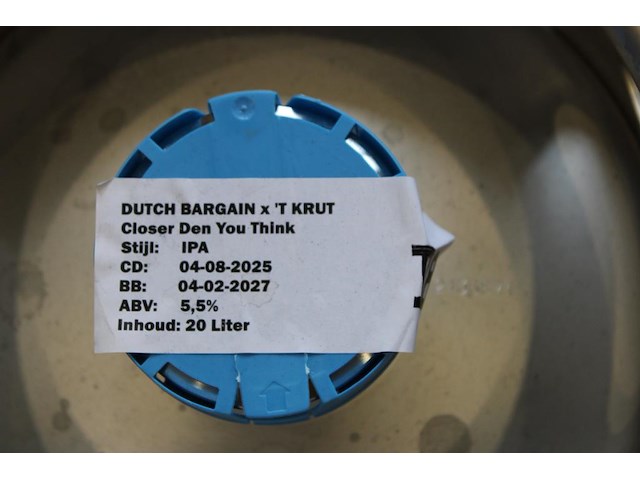 20 liter ipa in fust. tht 4-27. - afbeelding 3 van  3