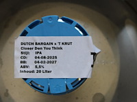 20 liter ipa in fust. tht 4-27. - afbeelding 3 van  3