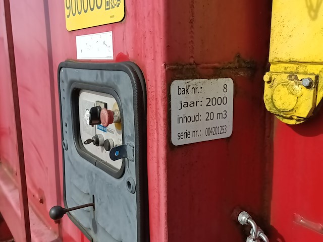 20 m³ haakarm afzet perscontainer, geesink kiggen, 2000 - afbeelding 3 van  9