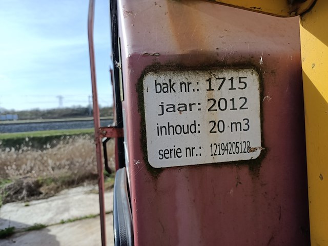 20 m³ haakarm afzet perscontainer, geesinknorba, 2012 - afbeelding 7 van  9