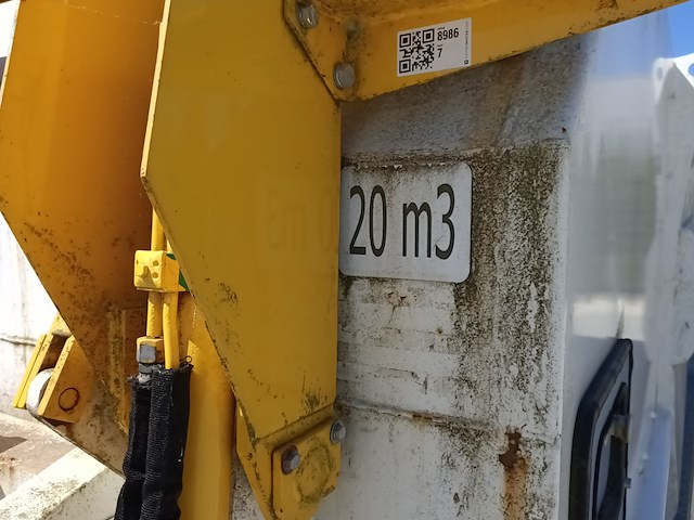 20 m³ haakarm afzet perscontainer, kiggen, pd745, wit, 2001 - afbeelding 6 van  10