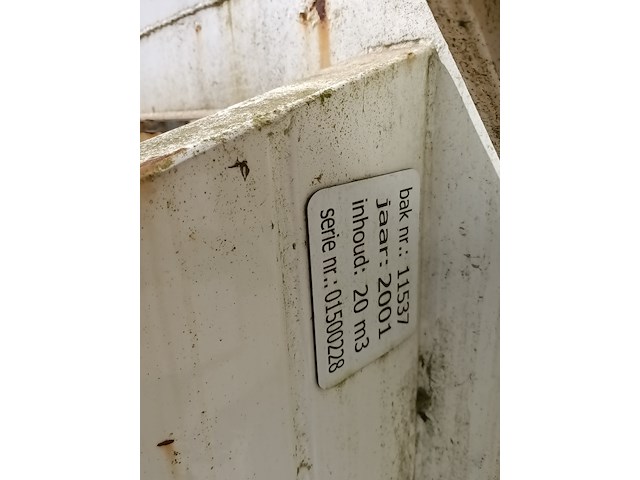 20 m³ haakarm afzet perscontainer, kiggen, pd745, wit, 2001 - afbeelding 7 van  10