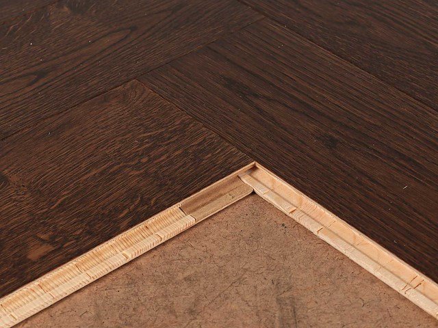 20 m2 parket eiken visgraat mutliplank - 750 x 130 x 14 mm - afbeelding 2 van  3
