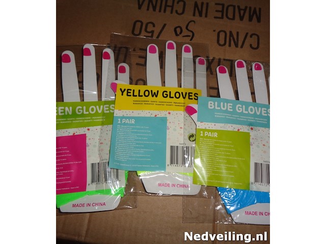 20 paar nethandschoenen per paar verpakt - afbeelding 2 van  3