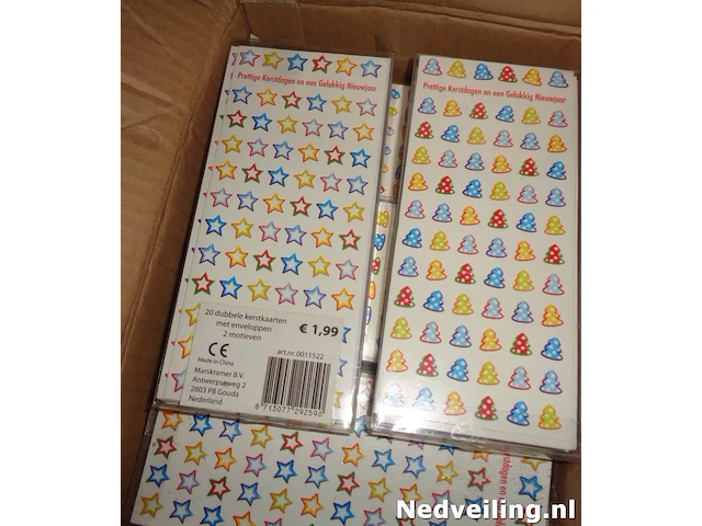 20 pakjes met 20 kerstkaarten - afbeelding 3 van  3