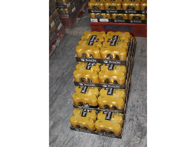 20 twelvepacks hertog jan bier 0,33cl. 240 blikken. tht 4-2026. bod inclusief statiegeldwaarde van 36 euro. - afbeelding 2 van  2