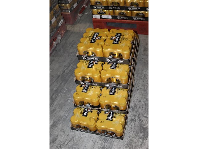 20 twelvepacks hertog jan bier 0,33cl. 240 blikken. tht 4-2026. bod inclusief statiegeldwaarde van 36 euro. - afbeelding 2 van  2