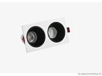 20 x downlight fitting – draaibaar – gu10 – wit/zwart – ip20 – ep-2