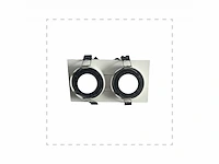 20 x downlight fitting – draaibaar – gu10 – wit/zwart – ip20 – ep-2 - afbeelding 3 van  4