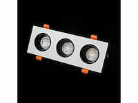 20 x downlight fitting – draaibaar – gu10 – wit/zwart – ip20 – ep-3 - afbeelding 5 van  5
