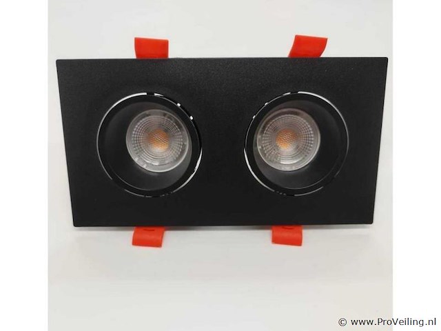 20 x downlight fitting – draaibaar – gu10 – zwart – ip20 – ep-2 - afbeelding 2 van  5