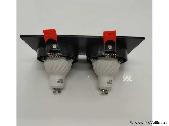 20 x downlight fitting – draaibaar – gu10 – zwart – ip20 – ep-2 - afbeelding 3 van  5