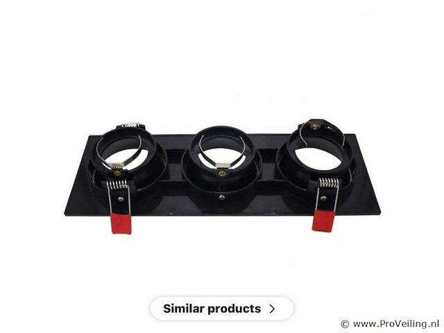 20 x downlight fitting – draaibaar – gu10 – zwart – ip20 – ep-3 - afbeelding 4 van  5