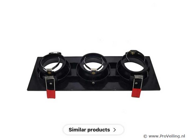 20 x downlight fitting – draaibaar – gu10 – zwart – ip20 – ep-3 - afbeelding 4 van  5