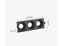 20 x downlight fitting – draaibaar – gu10 – zwart – ip20 – ep-3 - afbeelding 5 van  5