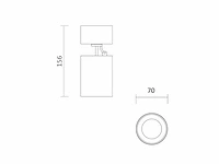 20 x fago kantelbare design spot wit - afbeelding 3 van  5
