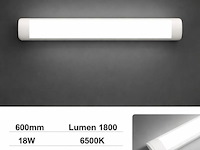 20 x led batten 18w – 60cm – 6500k koud wit – koppelbaar – tetra-60 - afbeelding 1 van  5