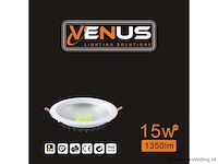 20 x led downlight – 15w – 3000k warm wit – ip20 - afbeelding 5 van  5